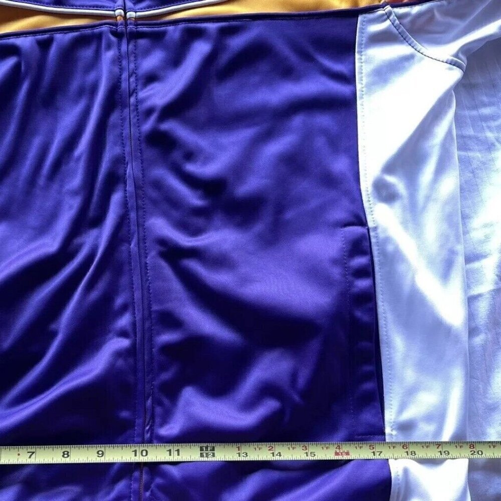Vintage Los Angeles Lakers Jacket Purple Yellow UNK BLUE LABEL Men’s sz Large - Picture 5 of 13